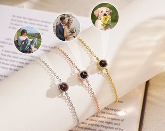 Projection Bracelet, Picture Bracelet, Photo Memorial Gifts, Graduation Gifts, Birthday Gifts for Her, Gifts for Grandma, Projection Jewlery