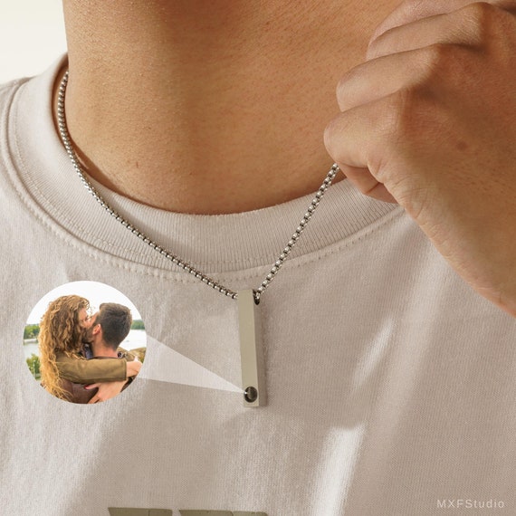 Collana con Foto Personalizzata, Ciondolo a Forma di Luna con Immagine all' Interno, Regalo di Anniversario per Donne  36
