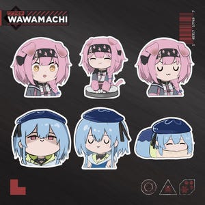 GoldenGlow and Mizuki Collection 1 waterproof sticker x6 ! - Original creator wawamachi.