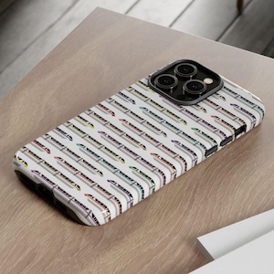 Custom Monorail iPhone Case, Monorail Pattern Tough Phone Case, Magical Theme Park iPhone Case