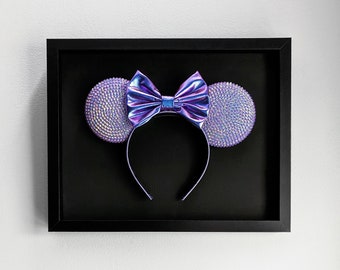 Mouse Ears Display Frame, Mouse Ears Holder Home Decor, Mouse Ears Shadow Box, Mouse Ears Headband Holder