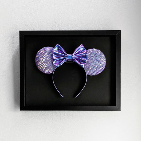 Mouse Ears Display Frame, Mouse Ears Holder Home Decor, Mouse Ears Shadow Box, Mouse Ears Headband Holder