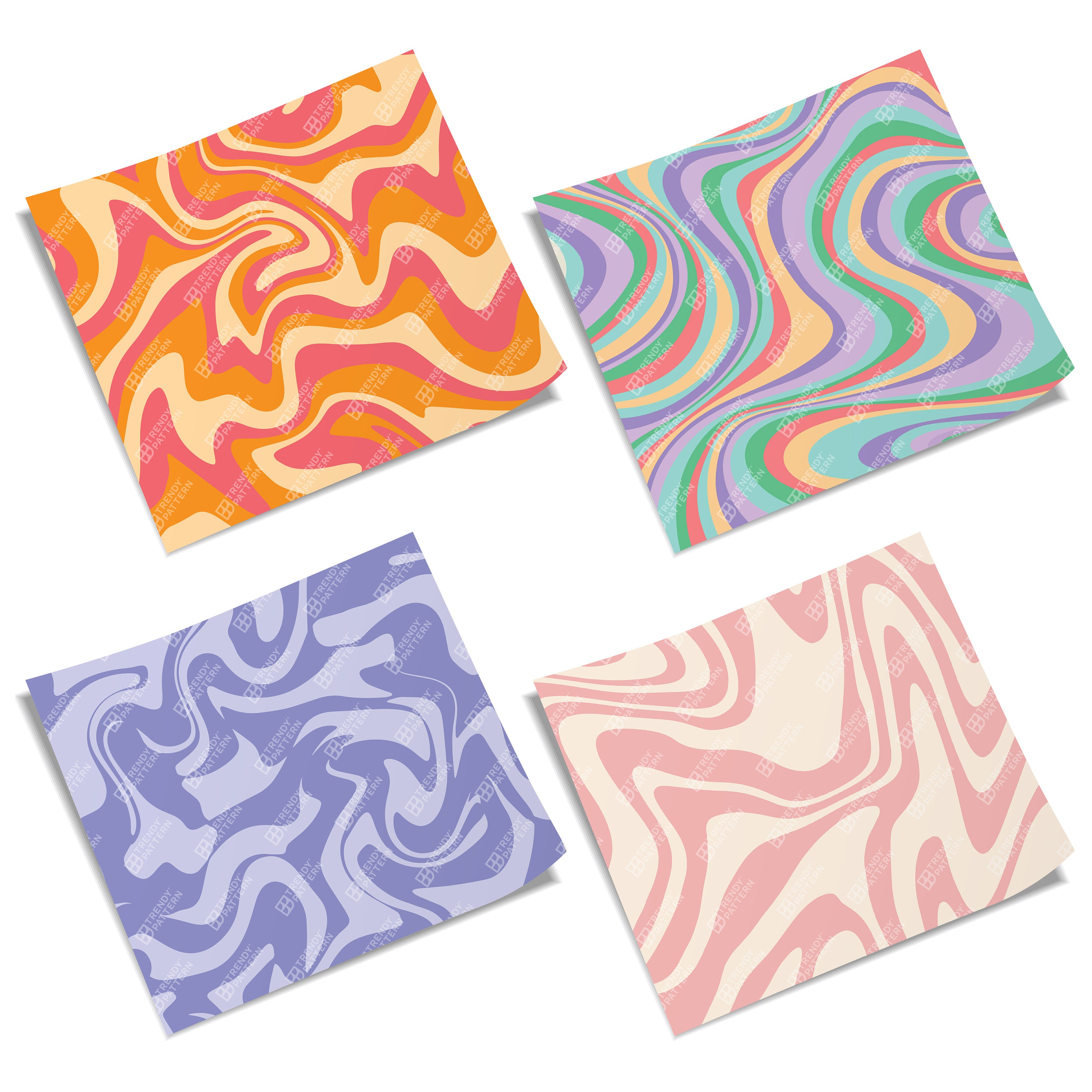 Retro Wavy Seamless Pattern, Retro Groovy Pattern, Swirl Pattern, Retro ...