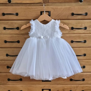Robe de baptême modèle Susan, robe de baptême, robe de baptême bébé fille, robe de cérémonie fille, robe de cérémonie bébé, robe de bébé image 1