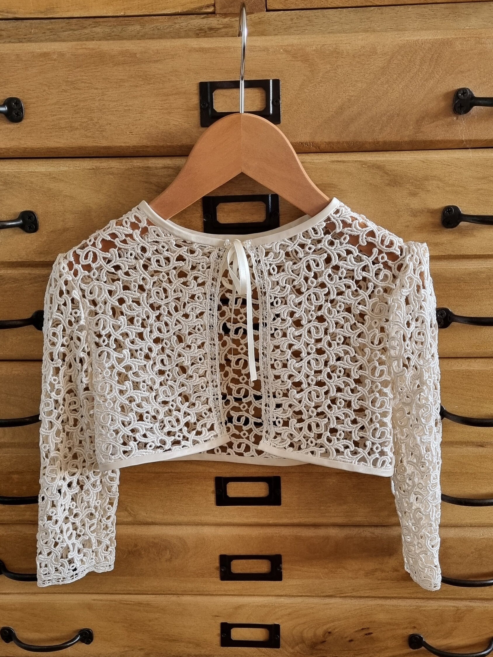 Bolero for ceremony model Missy, bolero for ceremony girl, elegant bolero  for girl, baby lace bolero, jacket for ceremony girl