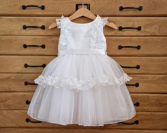 Robe de baptême modèle Mia, robe de baptême, robe de baptême bébé fille, robe de cérémonie fille, robe de cérémonie bébé, robe de bébé