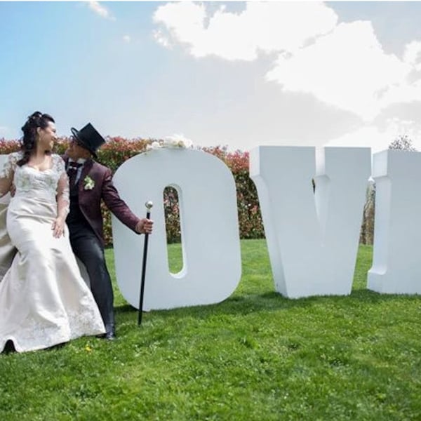 Giant polystyrene letters 110 cm