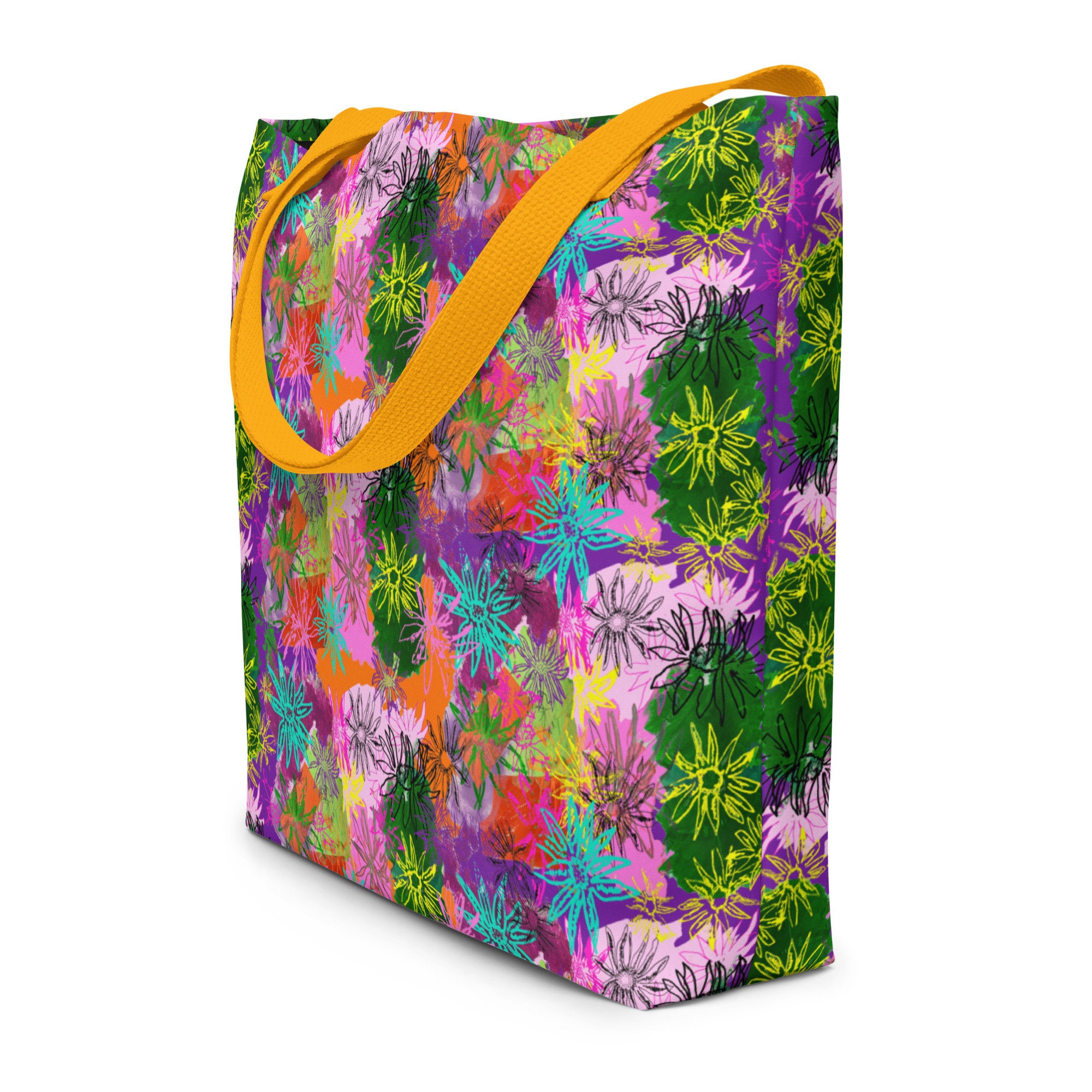 Purple Floral Tote Bag  Sincerely Herrera