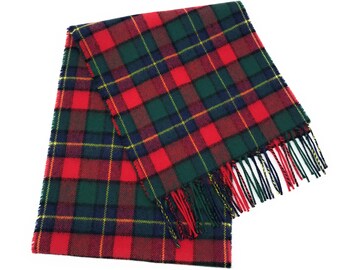 Unique Kilgour Modern Tartan Scarf - 100% Luxury Soft Lambswool - Finest Scottish Traditional Tartan Scarf For Any Occasion - Beautiful Gift