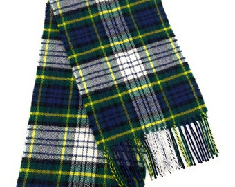 Unique Gordon Dress Modern Tartan Scarf - 100% Luxury Lambswool - Fine Scottish Traditional Tartan Scarf For Any Occasion - Beautiful Gift !