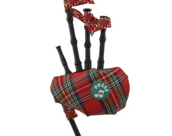 Unique Scottish Musical Bagpipe Magnet - Royal Stewart Design - Premium Quality - MG1043-R/STEWART