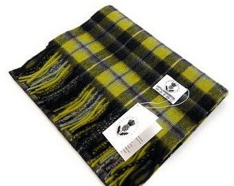 Unique Cornish National Tartan Scarf - 100% Luxury Soft Lambswool - Finest Scottish Traditional Tartan Scarf - For Any Occasion Beautiful !