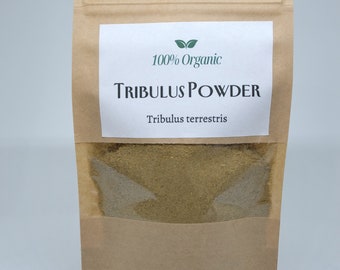 Tribulus Powder, Organic Tribulus Terrestris Powder, Gokshura, Devil’s Thorn, Tribulus Terrestris, Wildcrafted, Puncture Vine