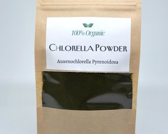 Organic Chlorella Powder, Auxenochlorella Pyrenoidosa, Superfood, Vegan