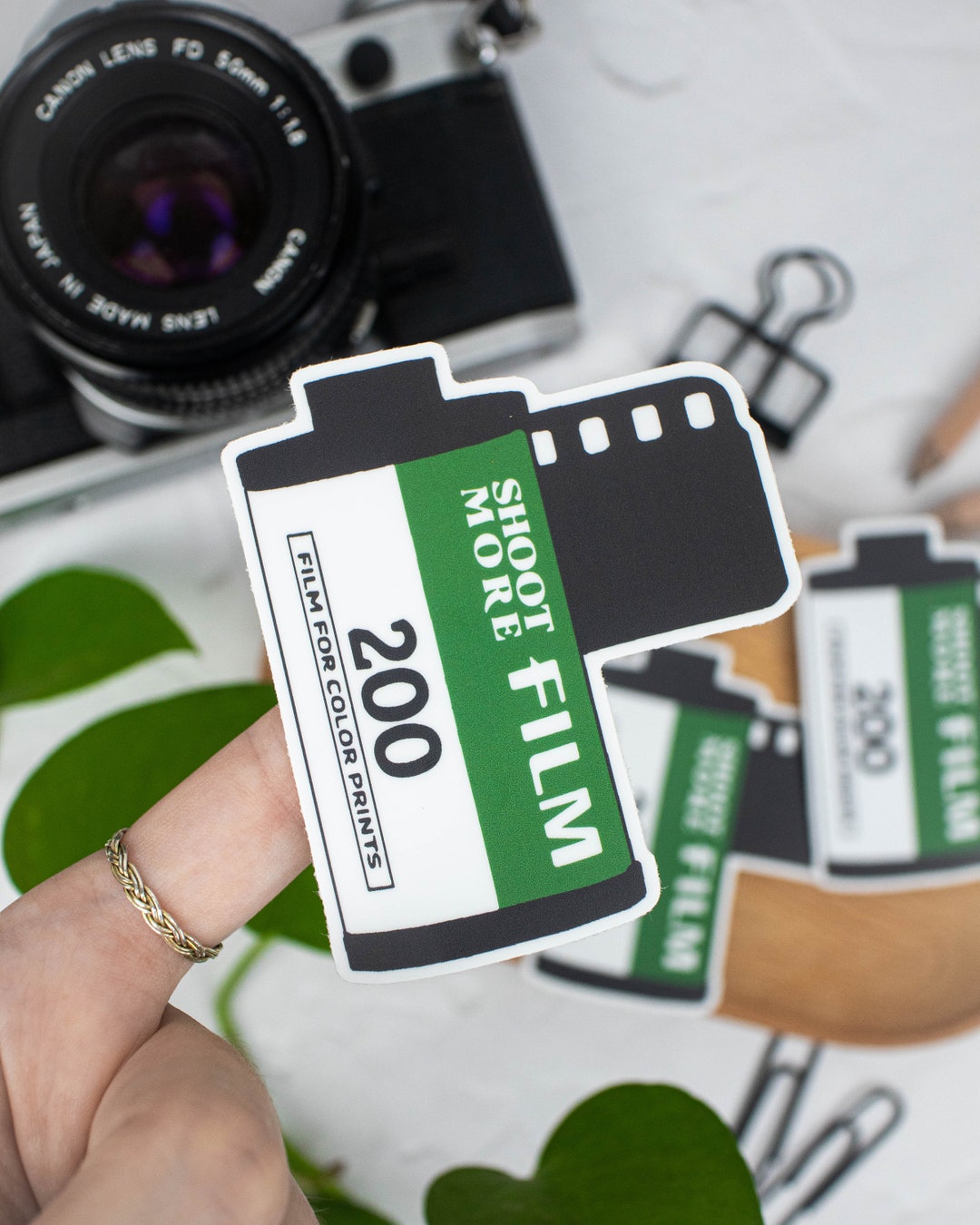 35mm Retro Film Vinyl Sticker Shoot More Film Sticker Etsy