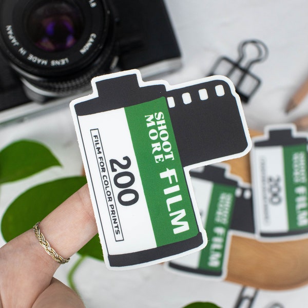 35mm Retro Film Vinyl Sticker | Shoot More Film Sticker