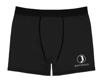Cuecas boxer com o logotipo da Boyhaus | Cuecas boxer masculinas com estampa total
