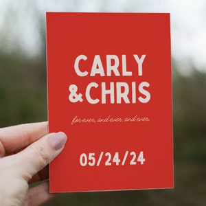 Bold Wedding invitation canva template