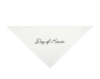 Bandana per cani da matrimonio, cane d'onore, cane dei fiori, cane portatore dell'anello, miglior cane, accessorio per matrimonio per cani, bandana scorrevole, sciarpa per cani, matrimonio per cani