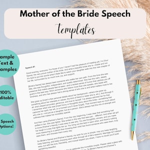 Modelli di discorso modificabili per la madre della sposa / 3 esempi di discorso per il matrimonio della mamma / Brindisi alla sposa / Suocera / Fidanzamento / Prova generale