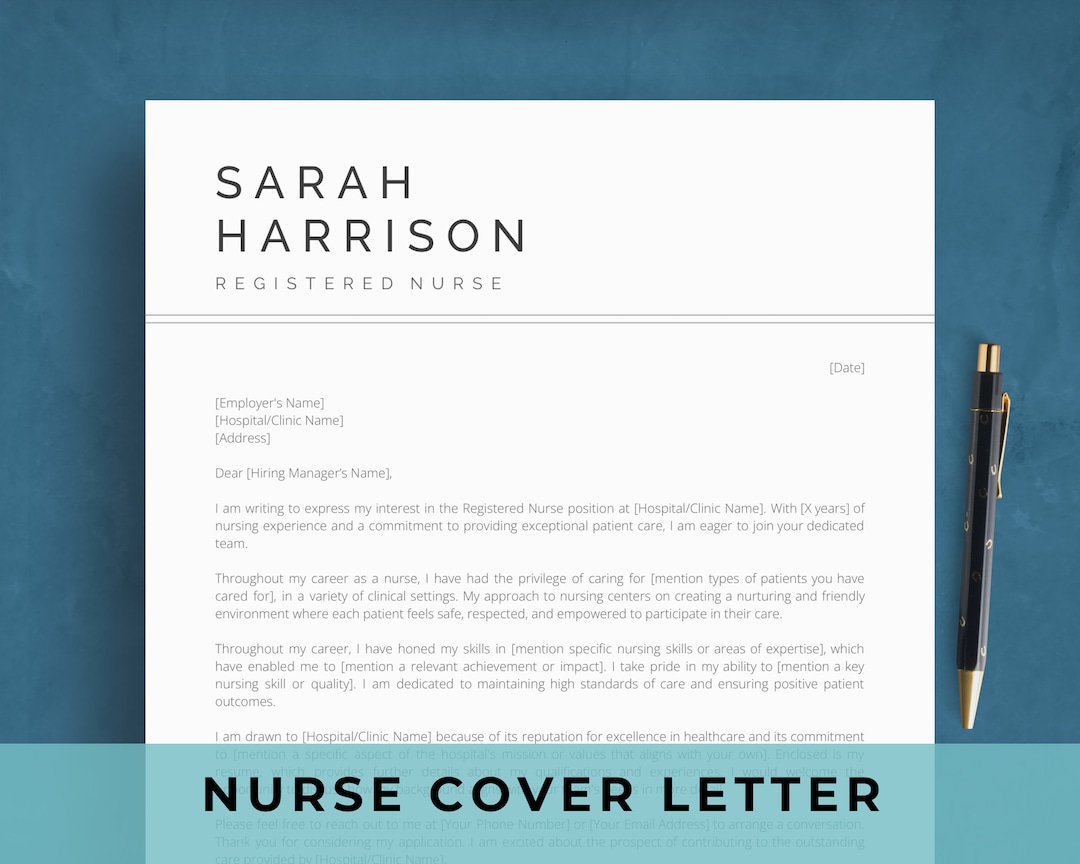 Nurse Cover Letter Template for Google Docs | Nursing Sample Text | RN ...