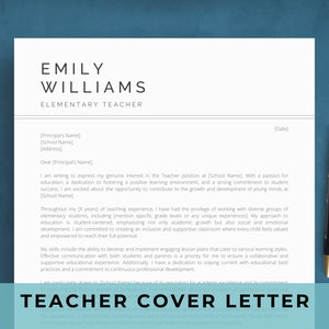 Plantilla de carta de presentación para docentes para Google Docs / Texto de muestra para docentes / Subdirector, educador, sustituto, escuela primaria, escuela secundaria