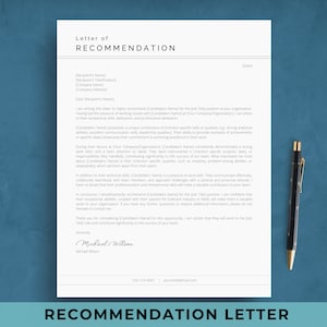 Modelo de carta de recomendación profesional / Ejemplo de carta de referencia para solicitud de empleo / Carta de recomendación de carácter / Documentos de Google