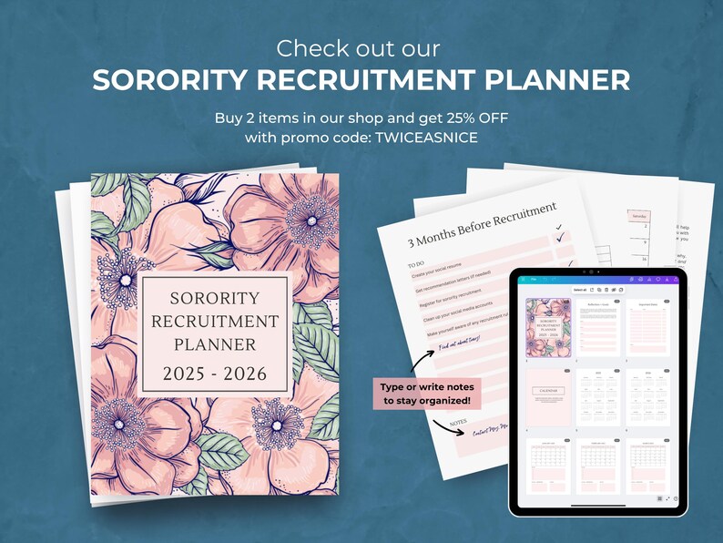 Blue Green Sorority Resume Template | Editable Rush Resume Template | Sorority Recruitment College Social Resume + Cover Letter | Canva image 10