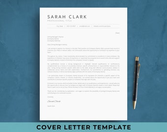 Google Docs Cover Letter Template for Job Application | Sample Resume Cover Letter Example Text | Professional Modern Motivation Letter