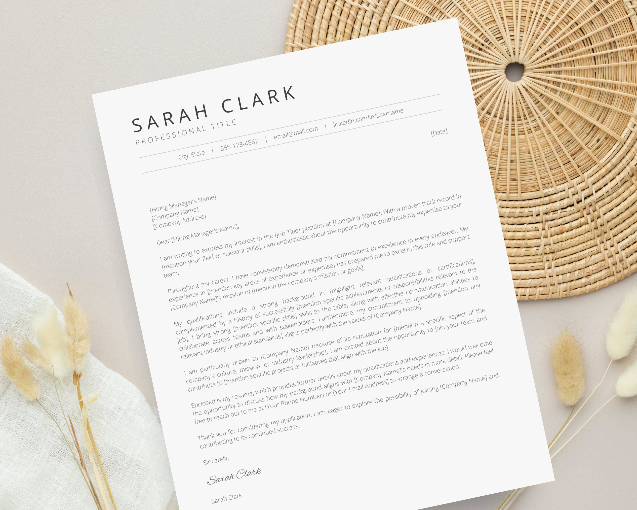 Google Docs Cover Letter Template for Job Application | Sample Resume ...