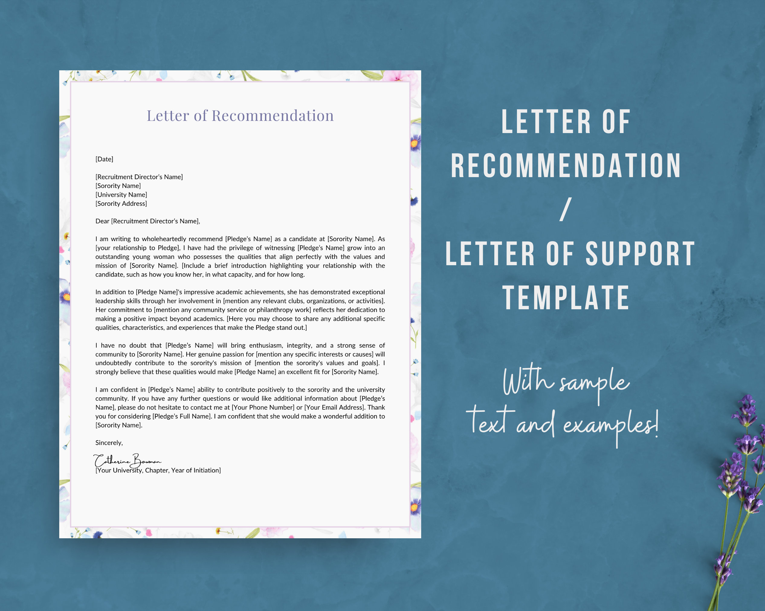 Sorority Recommendation Letter Template Sorority Recruitment Letter Sorority Recommendation Letter Template Sorority Recruitment Letter