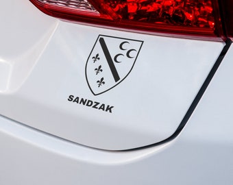Bumper Sticker Sandzak | Car sticker for rear window, windshield | Gift ideas for gift 17 cm x 10.5 cm