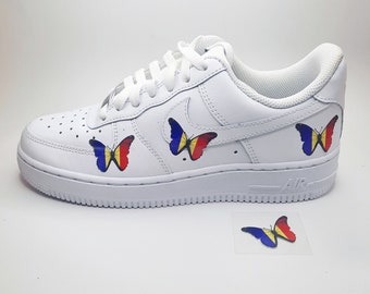 Parche termoadhesivo de transferencia de calor de Butterfly Romania para zapatos y ropa personalizados - Adhesivo HTV para zapatillas personalizadas | regalo de bricolaje