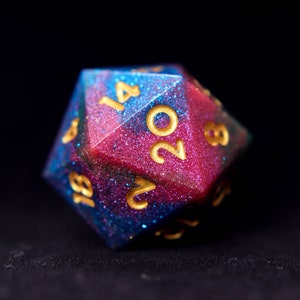 Rainbow DND D6, D20 Dice, Watercolour Star Sharp Edge D&D Dice Full Set, Dungeons and Dragons Polyhedral RPG Dice Set DND
