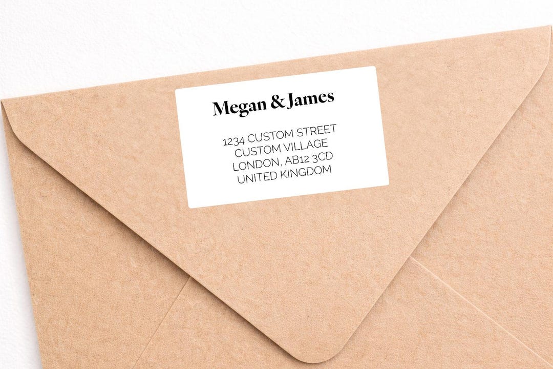 Small Address Labels Personalized Personalised Address Labels – Custom Return Stickers for Envelopes ...