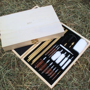 Custom Shotgun Rifle Air Rifle Cleaning Kit Personalised Initials Option Christmas Gift