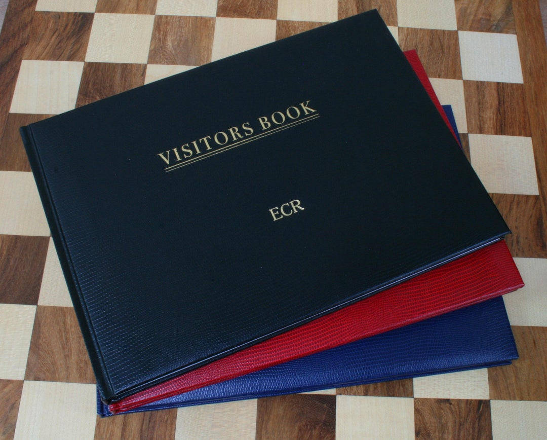 Personalised Initials Company Visitor Guest Book Holiday Etsy