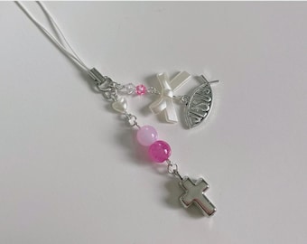 Jesus Phone Charm - Phone Accessory Pastel Cutecore Keychain Christian Jewelry
