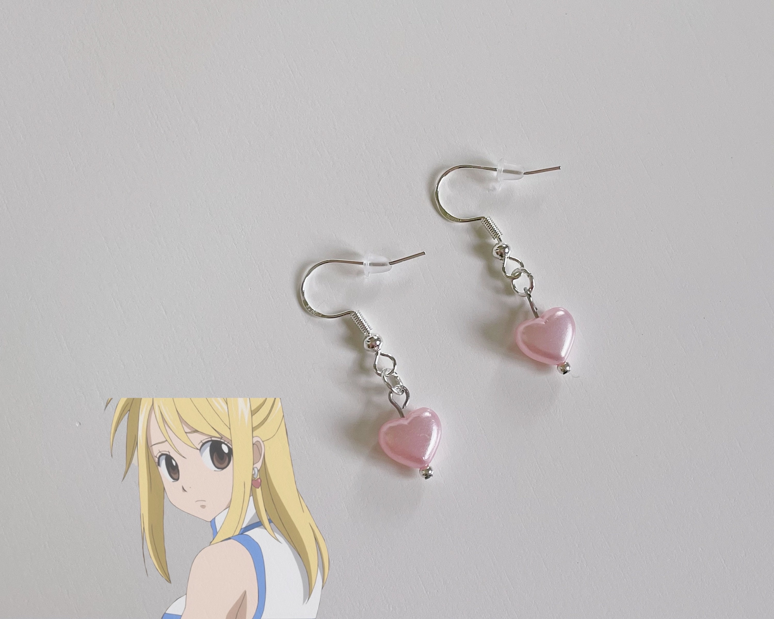Handmade Lucy Inspired Sterling Silver Cosplay Earrings Handmade Lucy Inspired Sterling Silver Cosplay Earrings