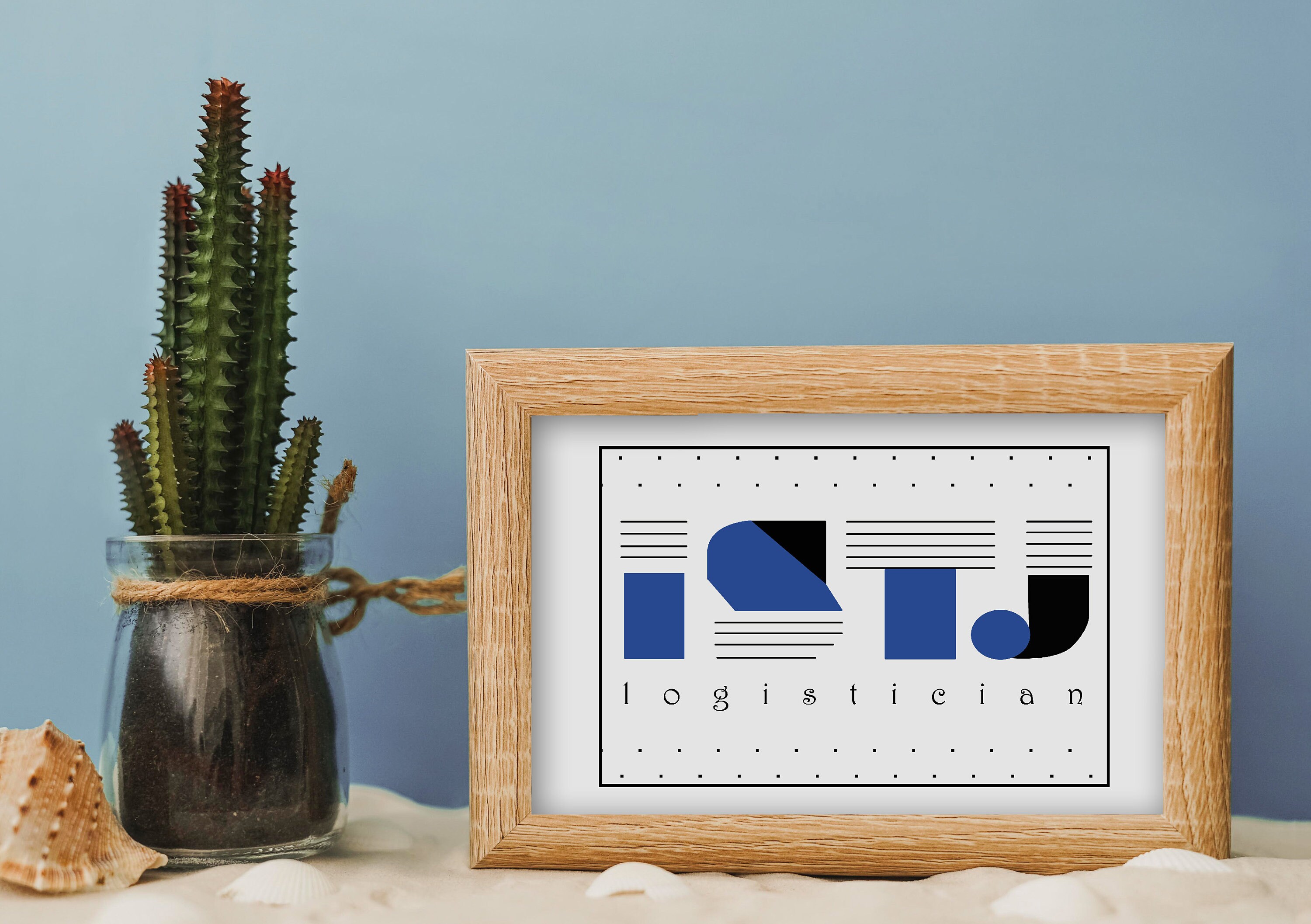 ISTJ Logistician Myers Briggs Mbti Personality Type, ISTJ Minimal Shelf Decor Print, Modern