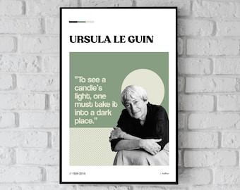 Cartel de cita de Ursula Le Guin, arte de pared literario inspirador, impresión de cita literaria de Ursula Le Guin
