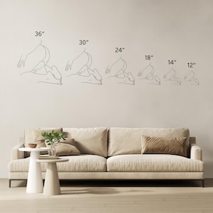 Erotic Wall Art Set | Sexy Gifts for Guys | Nude Woman Line Drawing | Bedroom Decor image 8