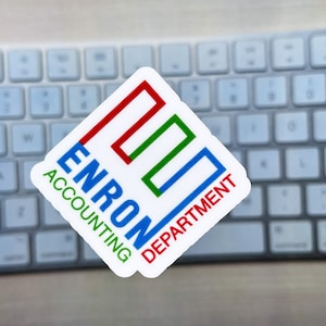 Enron Accounting Sticker - Funny Nerd Sticker - Vinyl, Waterproof, Tear Proof