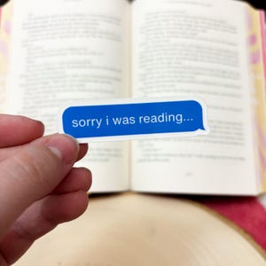Przepraszam, że czytałem - naklejka z napisem „Text Bubble Reader Bookish” wodoodporna naklejka winylowa