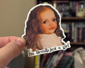 Renesmee Twilight inspirierte Aufkleber - ich bin nur ein Mädchen - Geschenk für Bücherwurm