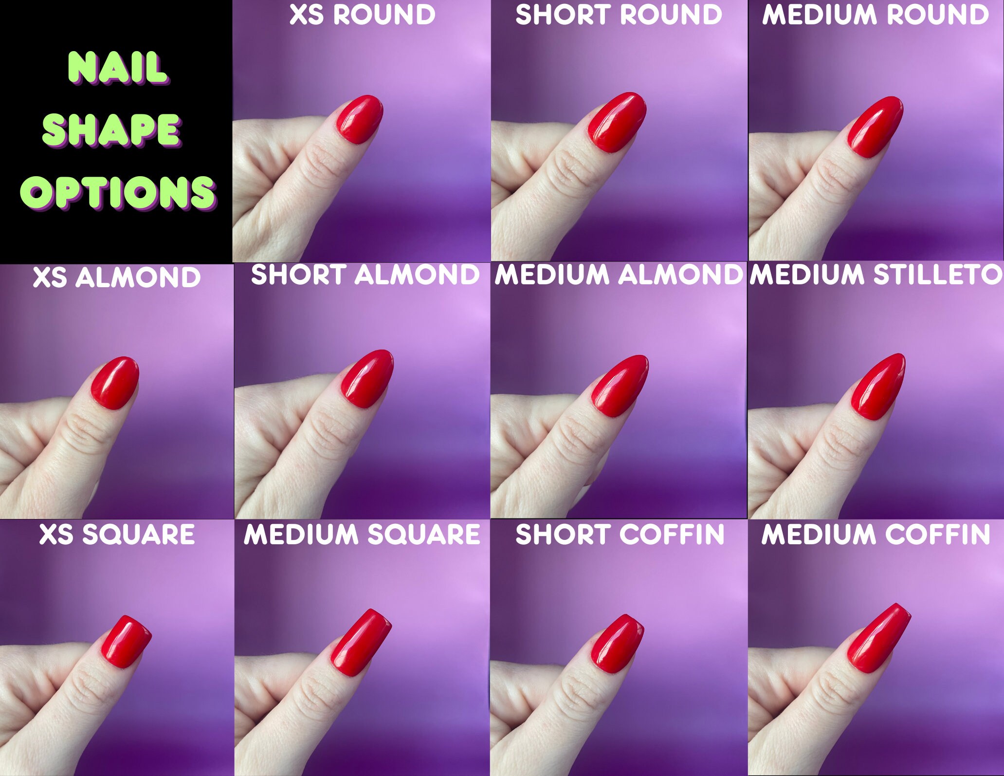 Black/pink Star Presson Nails Luxury Handmade Fake Nails Etsy