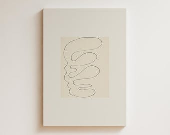 Henri Matisse Line Drawing Print · Vintage Abstract Reproduction · Modern Minimalist Neutral