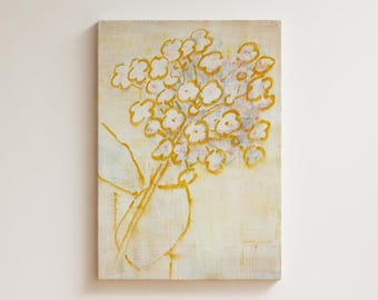 Vintage Floral Expressionist Print | Christian Rohlfs | Cream Wall Art | Printed and Shipped