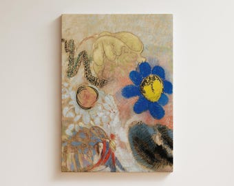 Odilon Redon Flore Sous Marine Print | Symbolist Floral Art, Botanical Wall Art