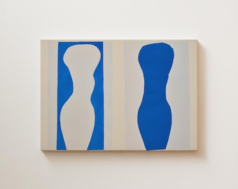 Henri Matisse Blue Figure – Abstract Cut-Out Art Print
